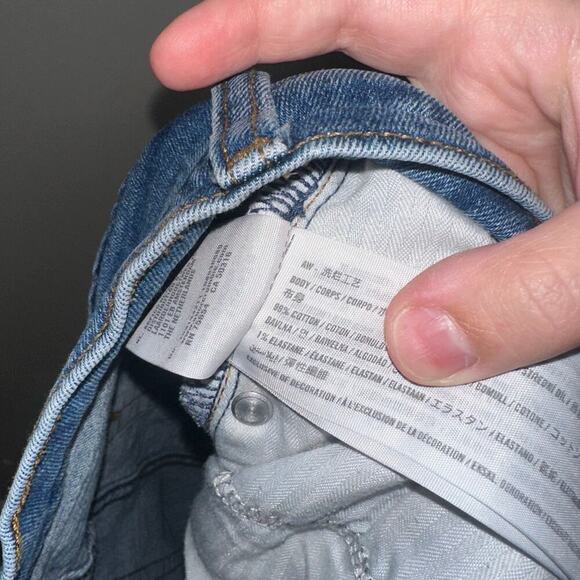 Abercrombie & Fitch Ankle Straight Ultra High Rise Jeans Distressed Size 32 Plus - Picture 6 of 7